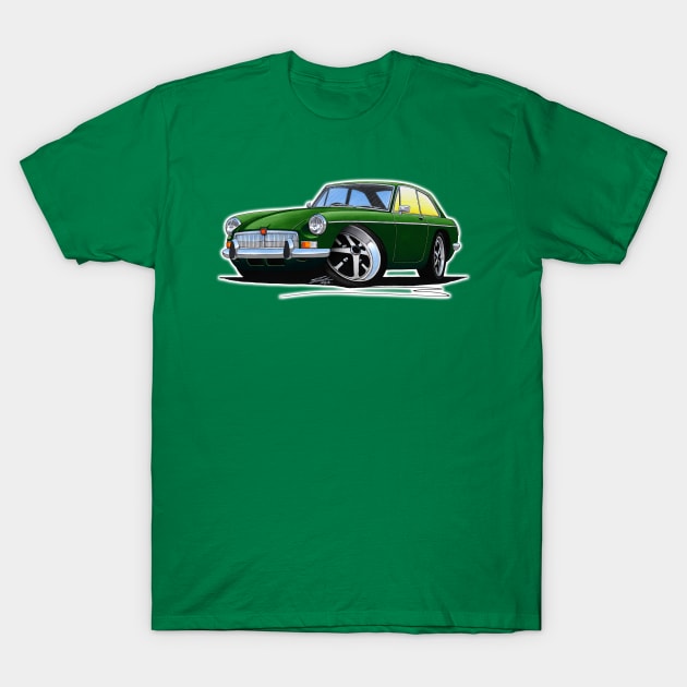 MGB GT Dark Green T-Shirt by y30man5